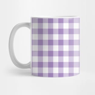 Purple Gingham Pattern Mug